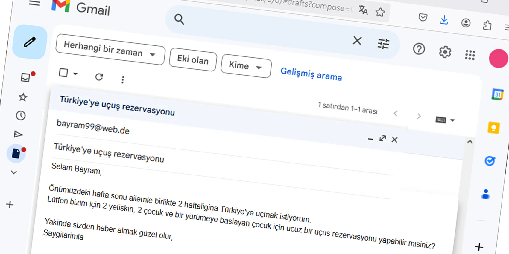 Schreiben Sie uns eine EMail an: bayram99@web.de, wenn Sie einen Flug buchen oder eine KFZ-Versicherung abschließen möchten